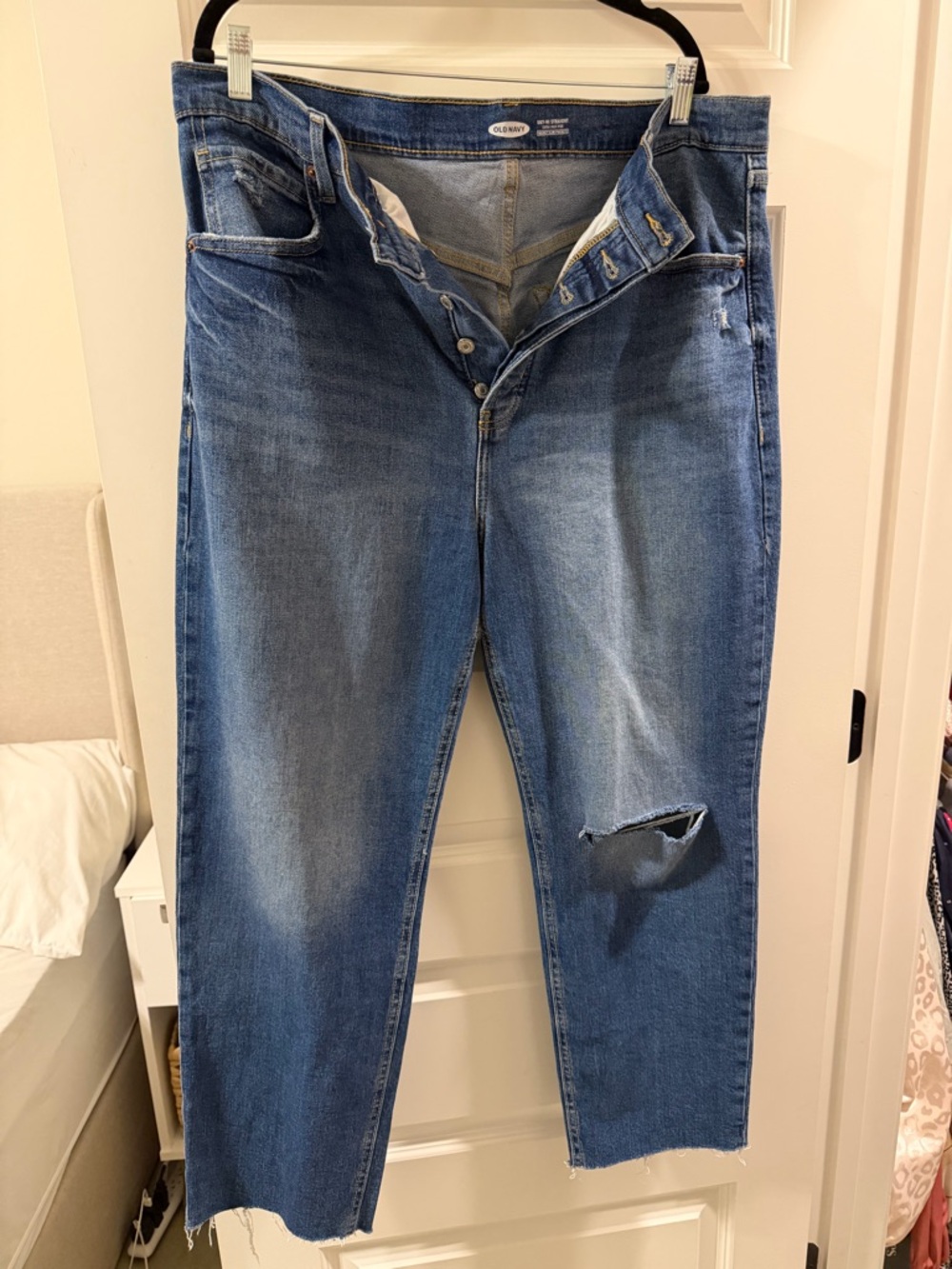 Old Navy Light Blue High-Rise Straight Jeans